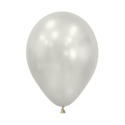 Silk Oyster White 12cm 5in Latex Balloons Pk 50