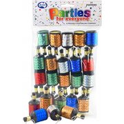 Multi Colour Prismatic Party Poppers (Pk 20) 