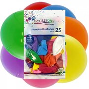Standard Mixed Colour Latex Balloons 30cm (Pk 25)
