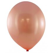 Metallic Rose Gold Latex Balloons 30cm (Pk 25)