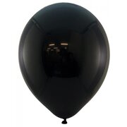 Standard Black Latex Balloons 30cm (Pk 100)