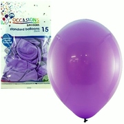 Balloons Standard 25cm Purple Pk15 
