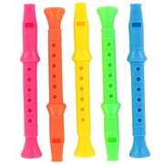 Party Favours - Flutes (Assorted Colours) Pk 5