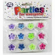 Plastic Flower Ring Party Favours (Pk 12)