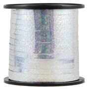 Holographic Metallic Silver Curling Ribbon (225m)