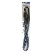 Pre-Clipped Metallic Black Ribbon Pk 25