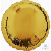 Metallic Gold Circle 17in. Standard Foil Balloon Pk 1