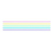 Matte Pastel Assorted Modelling Balloons Size 260 │ Pack of 100 Twisting Latex Balloons