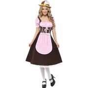 Adult Oktoberfest Tavern Girl Long Dress Costume (Medium, 12-14)