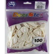 Pearl White 5in (12cm) Latex Balloons Pk 100