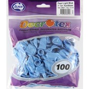 Pearl Light Blue 5in (12cm) Latex Balloons Pk 100 