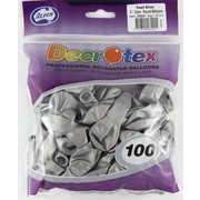 Metallic Silver 5in (12cm) Latex Balloons Pk 100 