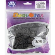 Metallic Black 5in (12cm) Latex Balloons Pk 100 