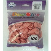 Metallic Rose Gold 5in (12cm) Latex Balloons Pk 100