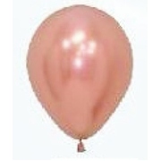 Rose Gold Reflex/Chrome Latex Balloons (5in, 12cm) Pk 50
