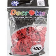 Standard Red 30cm Latex Balloons Pk 100