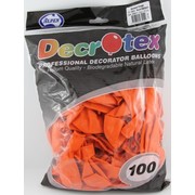 Standard Orange 30cm Latex Balloons Pk 100