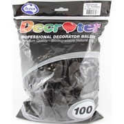 Standard Chocolate 30cm Latex Balloons Pk 100