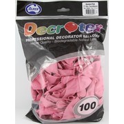 Standard Light Pink 30cm Latex Balloons Pk 100