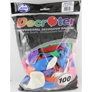 Standard Mixed 30cm Latex Balloons Pk 100