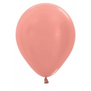 Metallic Rose Gold Latex Balloons (12in - 30cm) Pk 100
