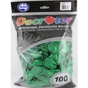 Metallic Emerald Green Latex Balloons (12in - 30cm) Pk 100