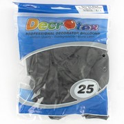 Standard Black 30cm Latex Balloons Pk 25