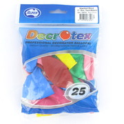 Standard Mixed 30cm Latex Balloons Pk 25