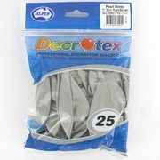 Pearl Silver 30cm Latex Balloons Pk 25