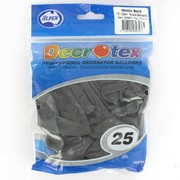 Metallic Black 30cm Latex Balloons Pk 25