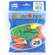 Metallic Mixed 30cm Latex Balloons Pk 25