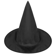 Black Witch Hat Halloween Costume - Classic Cone Shape
