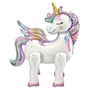 Standing Airz Pastel Unicorn Airfill Foil Balloon