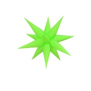 Air-Fill Neon Lime Green Spike Star Foil Balloon 65cm