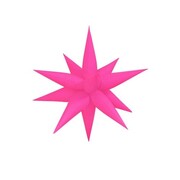 Air-Fill Neon Pink Spike Star Foil Balloon 65cm