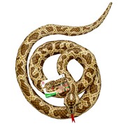 Plush Coiled Snake 200cm - Halloween Costume Accessory & Party Decoration