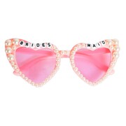 Pearl Bridesmaid Pink Hens Night Deluxe Glasses