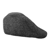 Vintage Dark Grey Flat Cap Hat