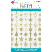 Gold Foil Star Backdrop Decoration 1.2m x 1.5m