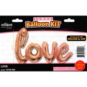 Giant Love Script Rose Gold Foil Balloon (84 x 41in) Pk 1 