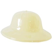 Adult Beige Plastic Safari Explorer Helmet Hat │ Adjustable 55cm