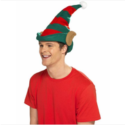 Christmas Striped Elf Hat with Ears Pk 1