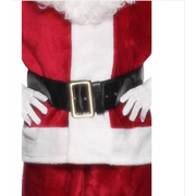 Santa Belt with Gold Buckle (145cm) Pk 1 (BELT ONLY)