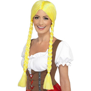 Oktoberfest Bavarian Beauty Yellow Wig Pk 1