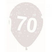 70 Clear AOP Latex Balloons Pk 10