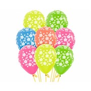 Assorted Neon Hawaiian AOP 30cm Latex Balloons Pk 50