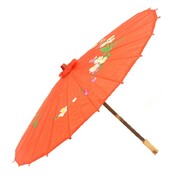 Red Fabric Costume Parasol 38cm
