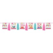 Peppa Pig Tassel & Pennant Garland 3m (Pk 1)