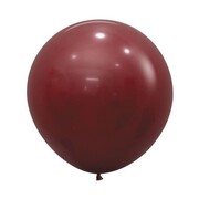 Fashion Merlot 60cm Latex Balloons Pack of 3 - Burgundy Giant Balloons