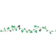 St Patricks Day Shamrock Wire Garland 3.65m